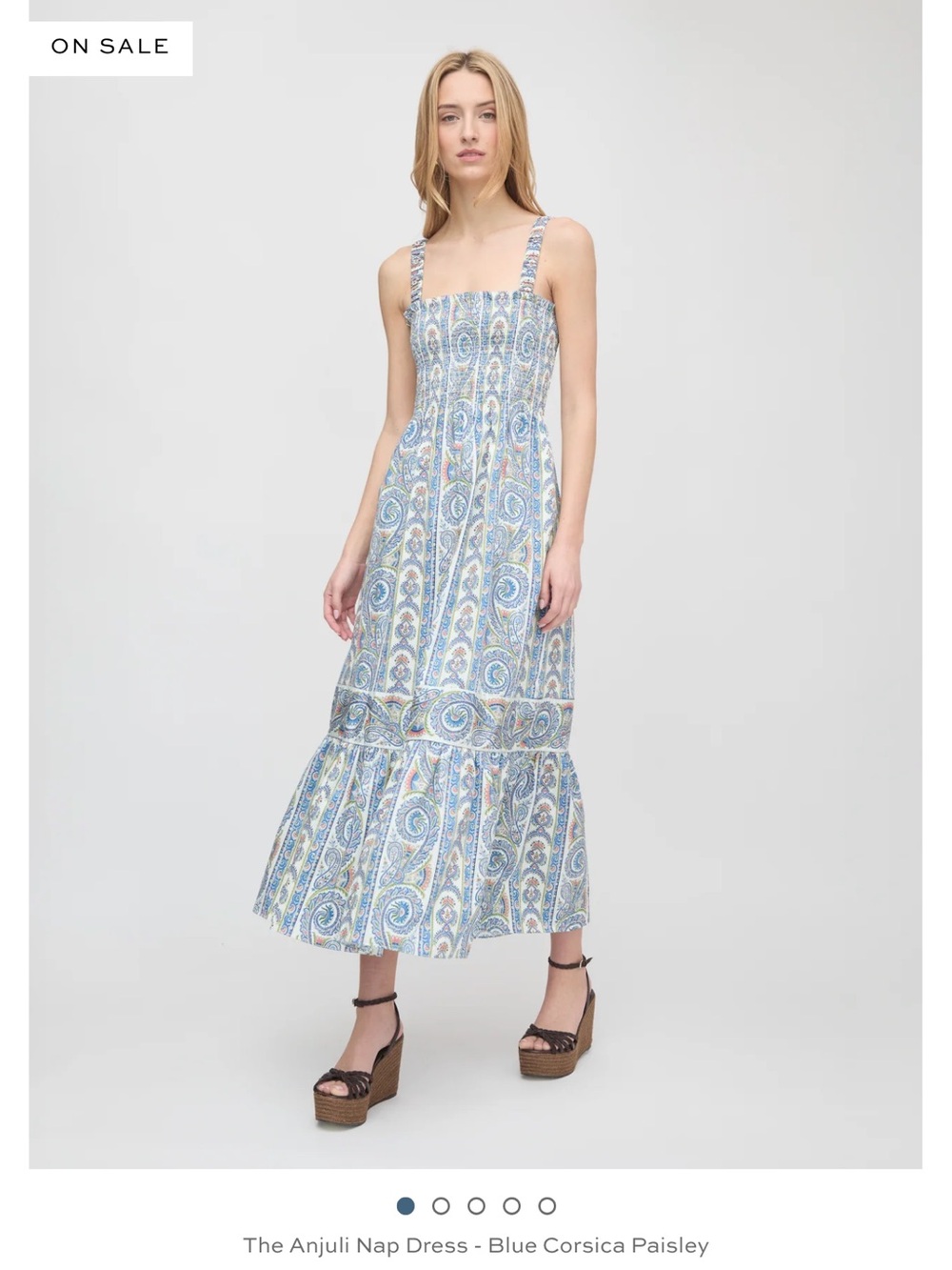 Hill House Blue Corsica Anjuli dress